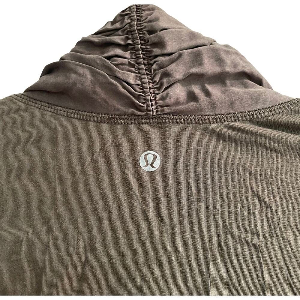 Lululemon Olive Draped Wrap Open Front - Picture 4 of 8